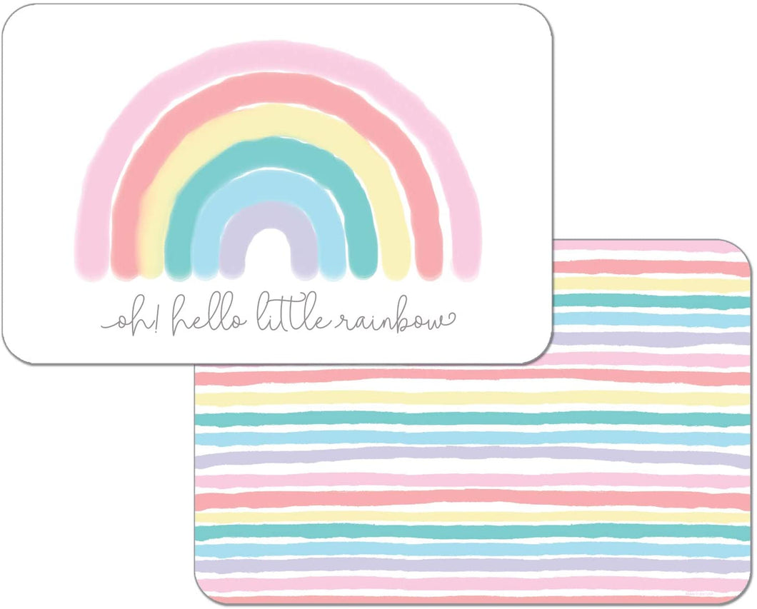CounterArt Child Set of 4 Reversible Placemats Rainbow