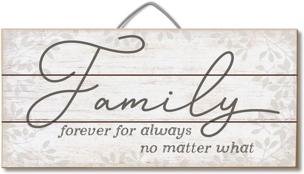 Highland Woodcrafters Family Forever 12 X 6 Slatted Pallet Wood Sign