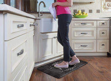 Load image into Gallery viewer, CounterArt Anti-Fatigue Comfort Floor Mats Hello - Printed in The USA 30” x 20”
