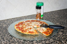 Load image into Gallery viewer, Chop-Chop Round Glass Cutting Board Or Counter Saver, 16 Inches
