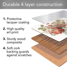 Load image into Gallery viewer, CALA HOME Autumn in Nature by Lisa Audit Table Mats Boxed Set of Four Placemats
