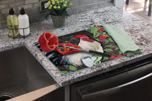 Load image into Gallery viewer, CounterArt &#39;White Rooster&#39; Glass Cutting Board, 15 x 12&quot;
