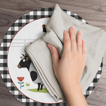 Load image into Gallery viewer, CounterArt Farm Charm Reversible Easy Care Set of Four Placemats, Made in The USA
