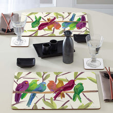 Load image into Gallery viewer, CALA HOME Flock Together by Martha Collins Table Mats Boxed Set of Four Placemats

