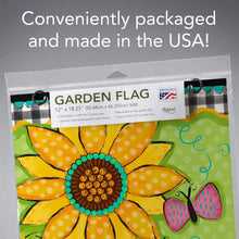 Load image into Gallery viewer, CounterArt Hello Sunshine Reversible Multi-Image Outdoor Garden Flag Made in the USA
