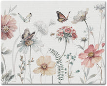 Load image into Gallery viewer, CounterArt A Country Weekend Flowers and Butterflies Tempered Glass Cutting Board - 15&quot; x 12&quot;
