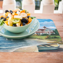Load image into Gallery viewer, Counterart Reversible Wipe Clean Placemats Lighthouse Mural
