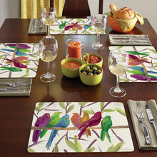 Load image into Gallery viewer, CALA HOME Flock Together by Martha Collins Table Mats Boxed Set of Four Placemats
