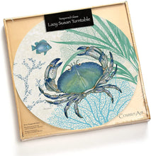 Load image into Gallery viewer, CounterArt Oceana Glass Lazy Susan Oceana Turntable 13 Inch Diameter

