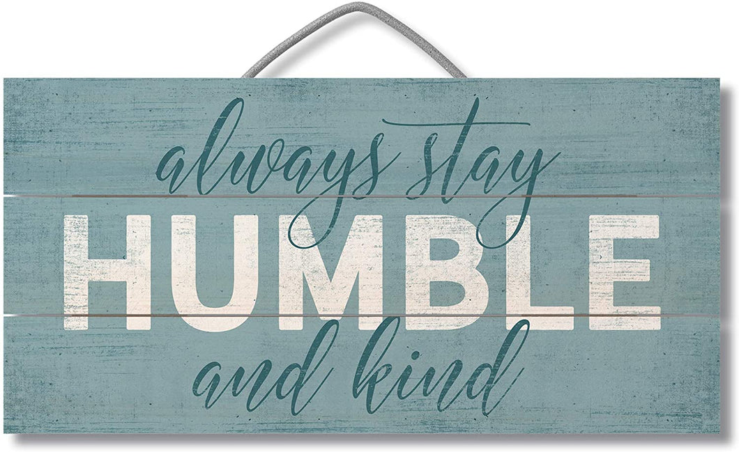 Highland Home American Woodcrafters Be Humble Pallet Wood Sign, 12 x 6 inches
