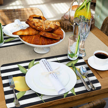 Load image into Gallery viewer, Counterart Jardin De Citron Reversible Wipe Clean Placemats Set of 4 Made in The USA
