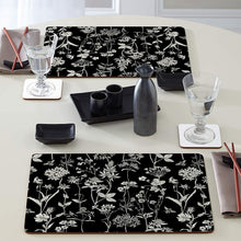 Load image into Gallery viewer, CALA HOME Midnight Garden by Christine Anderson Table Mats Boxed Set of Four Placemats
