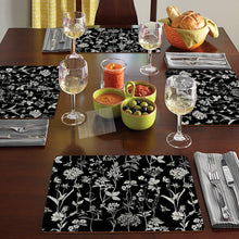 Load image into Gallery viewer, CALA HOME Midnight Garden by Christine Anderson Table Mats Boxed Set of Four Placemats
