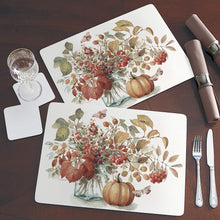 Load image into Gallery viewer, CALA HOME Autumn in Nature by Lisa Audit Table Mats Boxed Set of Four Placemats
