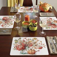 Load image into Gallery viewer, CALA HOME Autumn in Nature by Lisa Audit Table Mats Boxed Set of Four Placemats
